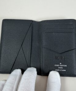 Louis Vuitton Pocket Organizer Wallet in Monogram Eclipse canvas (Model M61696) - Image 6