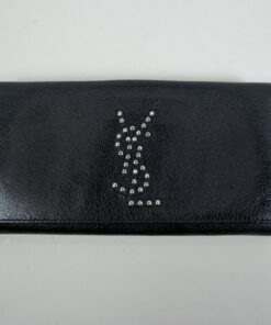 Yves Saint Laurent Studded Continental Wallet