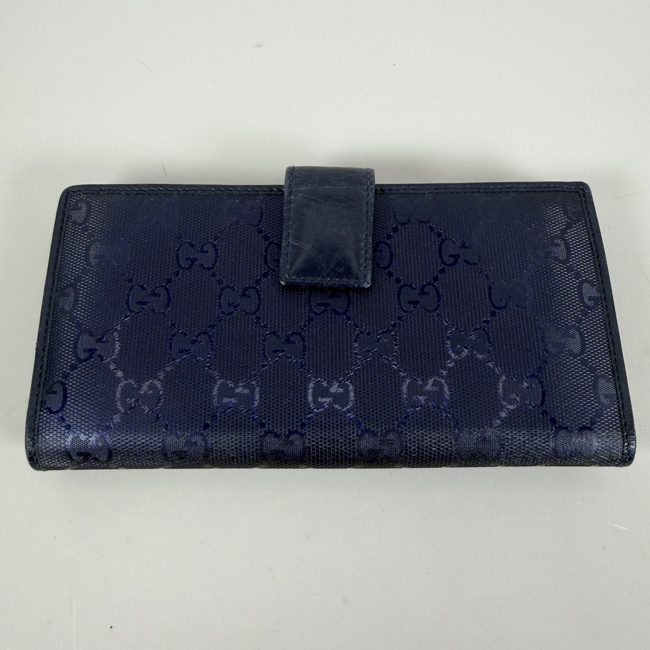 Gucci GG Imprime Long Continental Wallet in navy blue - Image 2