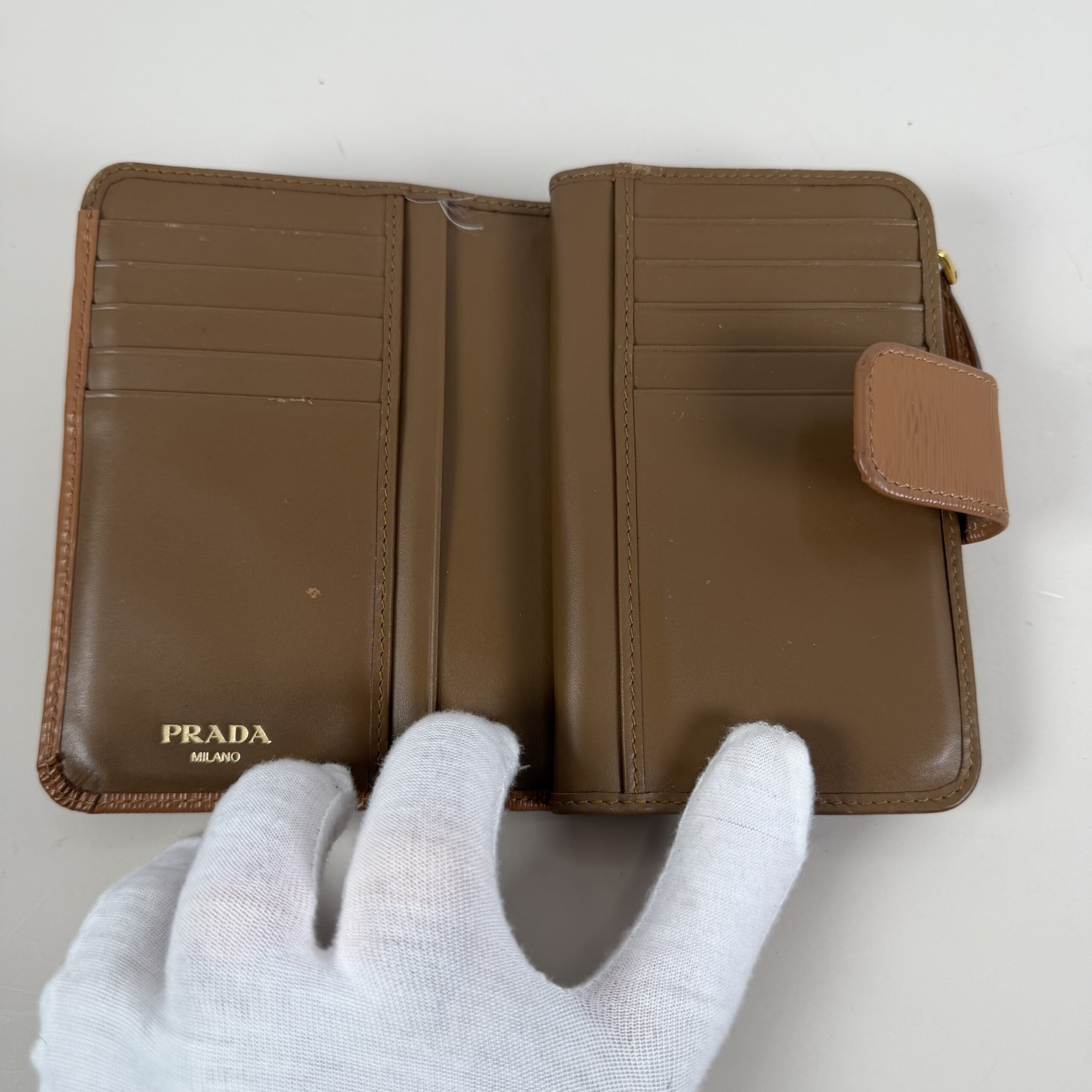 Prada Vitello Move Compact Zip-Around Wallet - Image 5