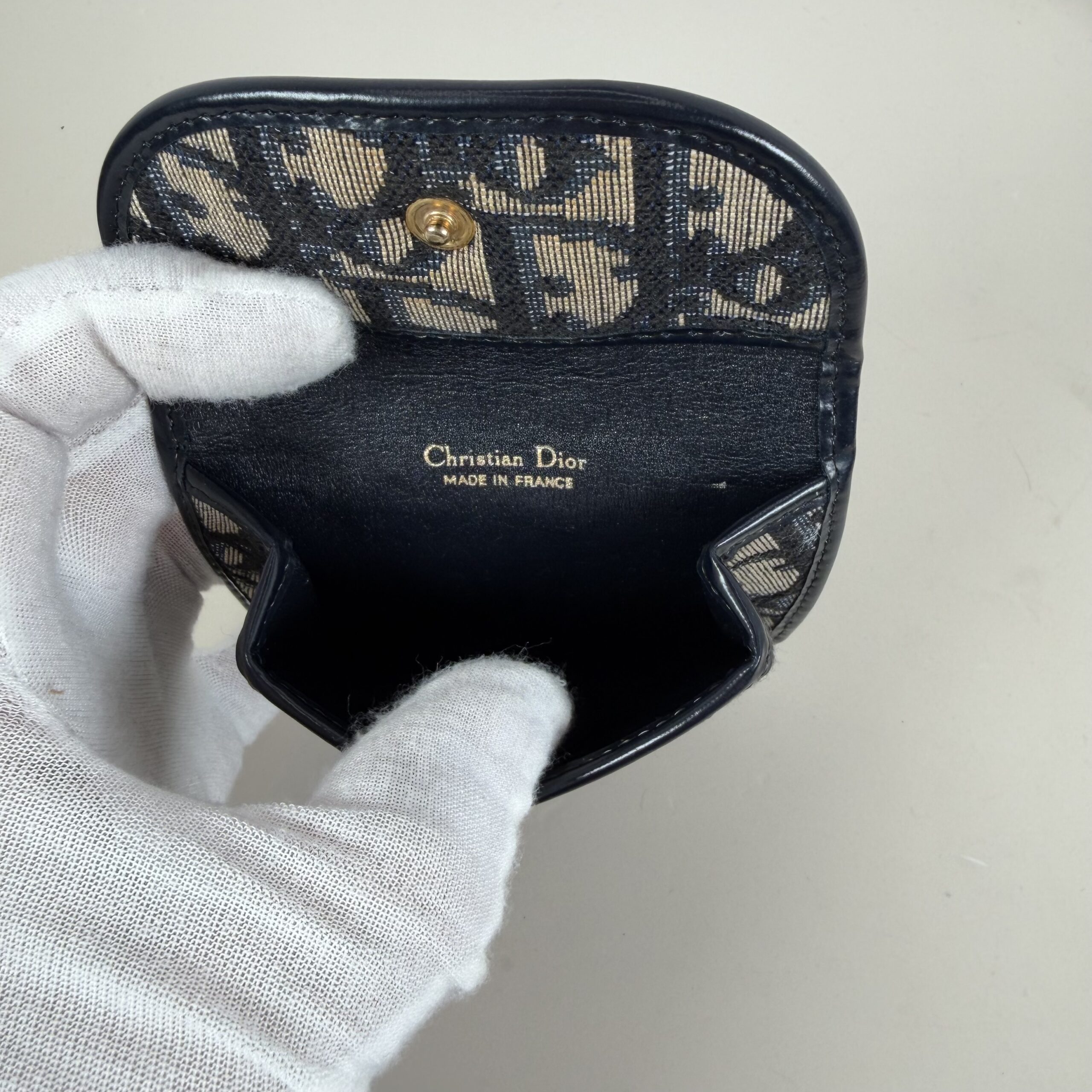 Christian Dior Vintage Oblique Trotter Coin Purse - Image 6