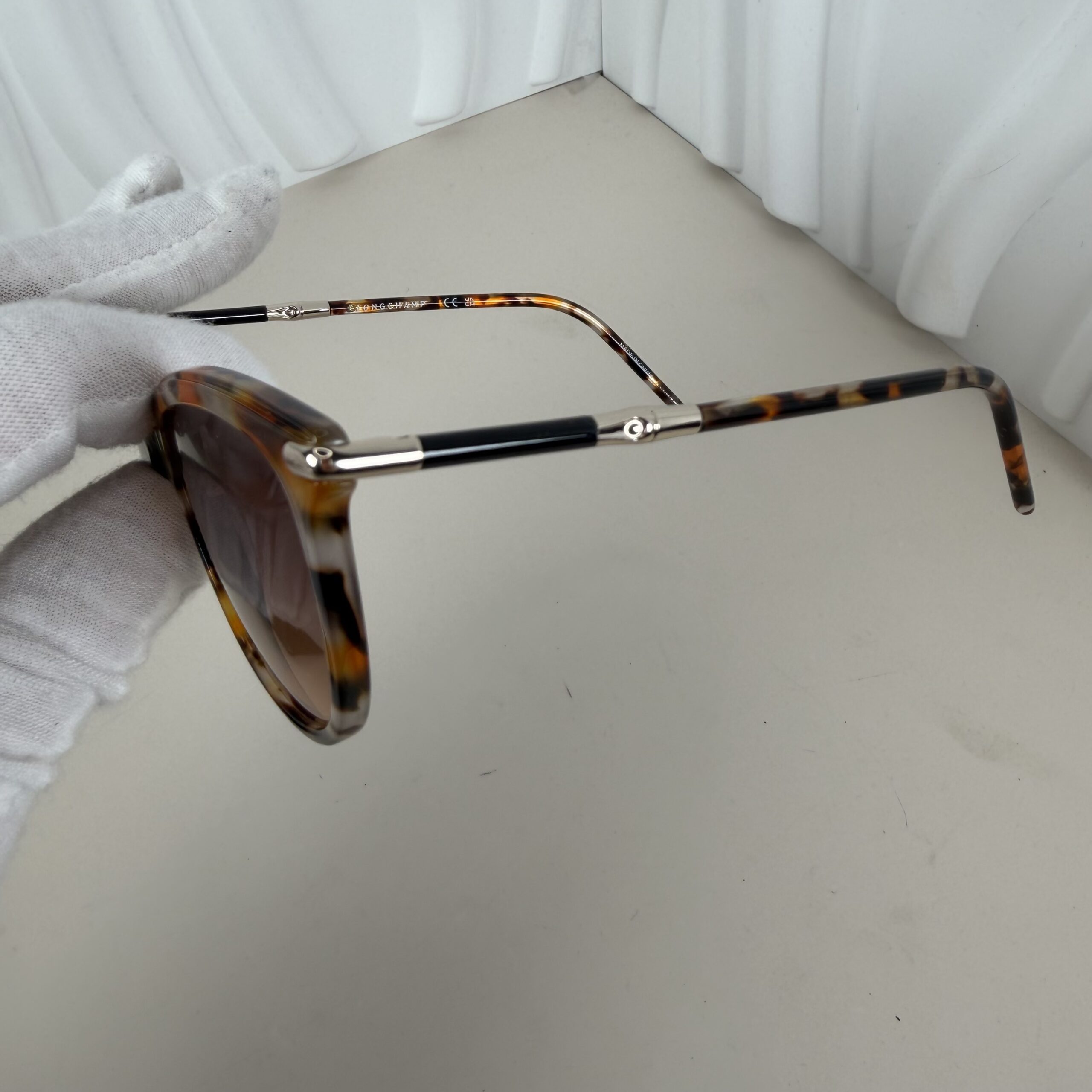 Longchamp Women's LO727S Ochre Havana Cat Eye Sunglasses - Image 3