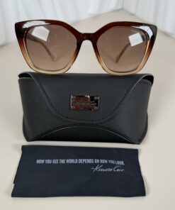 Kenneth Cole New York Women's Ombre Gradient Square Cat-Eye Sunglasses - Image 5