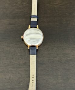 Kate Spade New York Metro Three-Hand Navy Leather Watch - Image 4