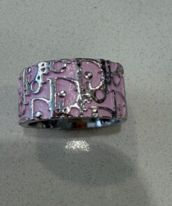 Alternative view of Christian Dior Pink Trotter No. 2 Monogram Ring size 6