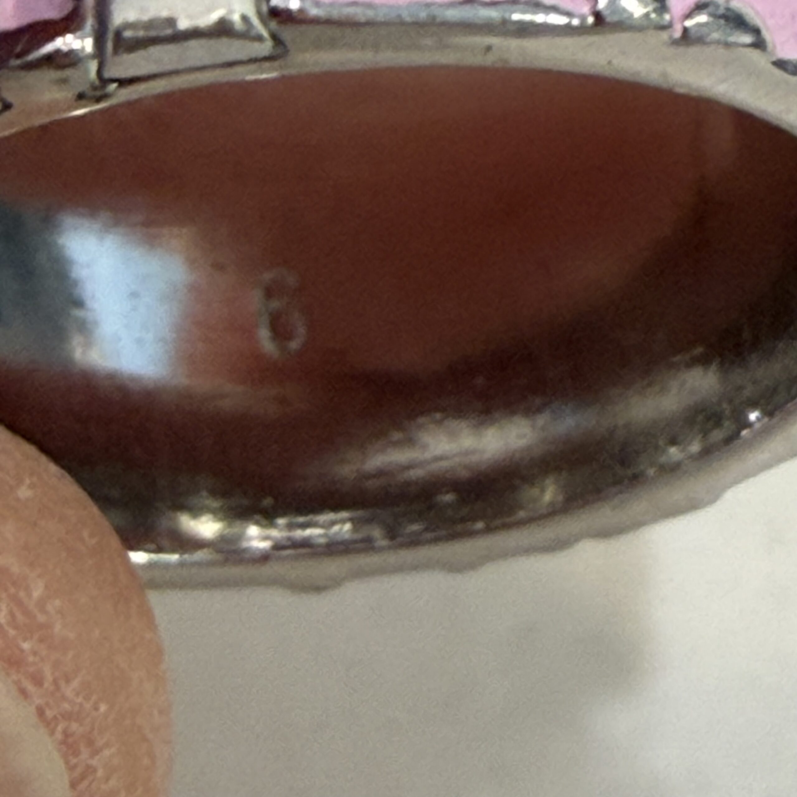 Christian Dior Pink Trotter No. 2 Monogram Ring size 6 - Image 3