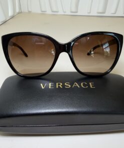 Alternative view of Versace VE4281 Black Oversized Butterfly Sunglasses