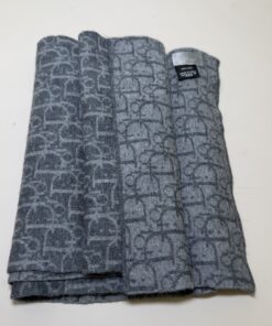 Christian Dior Oblique Monogram Reversible Scarf - Gray Wool