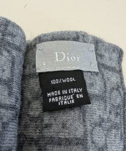 Alternative view of Christian Dior Oblique Monogram Reversible Scarf - Gray Wool