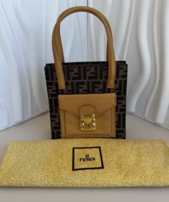 Alternative view of Fendi Vintage Zucca Canvas Convertible Front Pocket Tote Bag