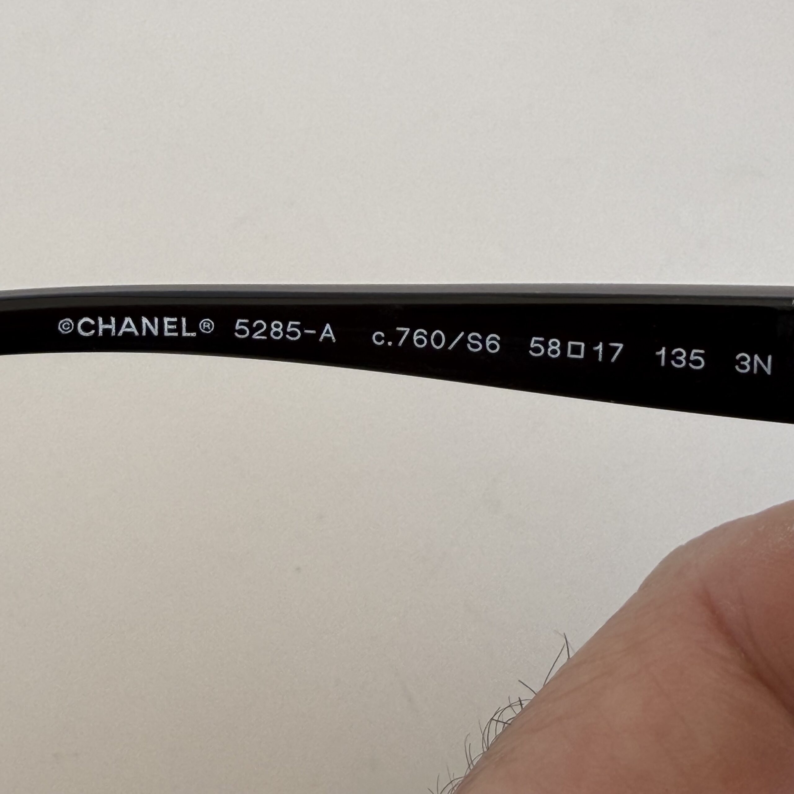 Chanel 5285 Oval Sunglasses in Polished Black - Image 4