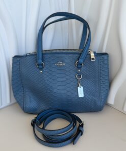 Coach Stanton Carryall in Python-Embossed Leather