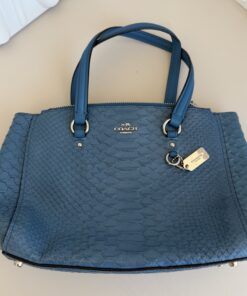 Alternative view of Coach Stanton Carryall in Python-Embossed Leather