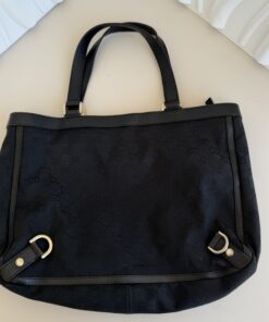 Alternative view of Gucci Black GG Canvas Abbey D-Ring Medium Tote Bag