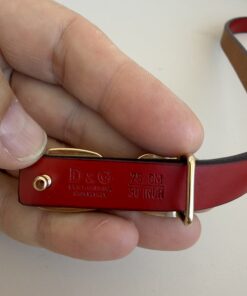 Alternative view of Dolce & Gabbana Tan Leather DG Logo Buckle Belt size 75/30