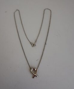 Alternative view of Tiffany & Co. Paloma Picasso Sterling Silver Loving Heart Pendant Necklace 16"