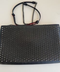 Christian Louboutin Loubiposh Spiked Clutch Bag