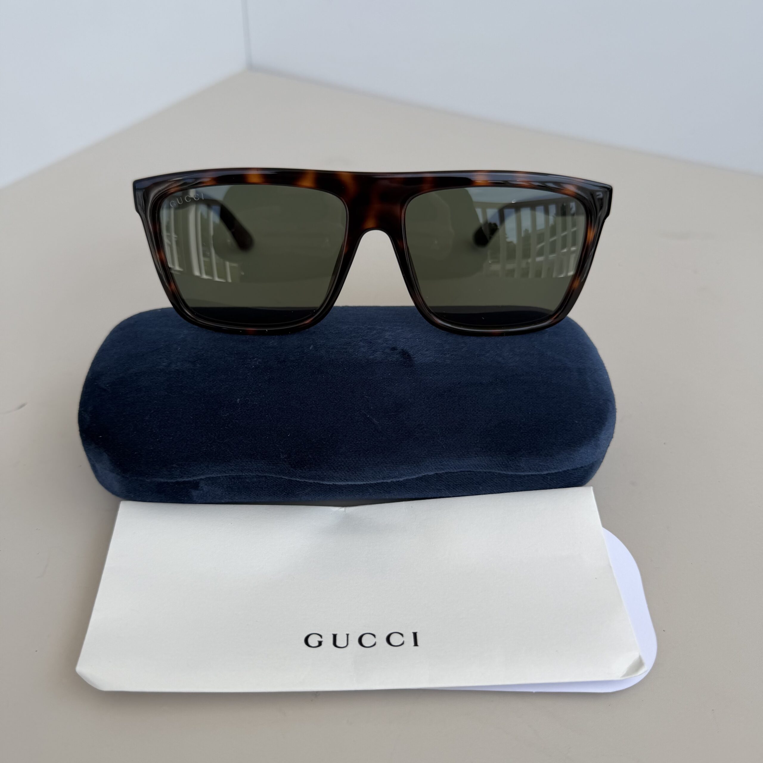 Gucci GG0748S Havana Tortoise Square Sunglasses - Image 2