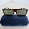 Gucci GG0748S Authentic New With Tags Havana Tortoise Square Sunglasses