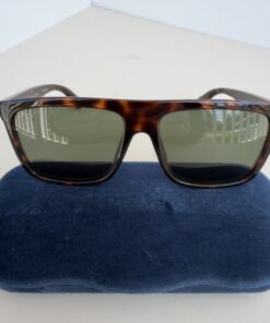 Gucci GG0748S Authentic New With Tags Havana Tortoise Square Sunglasses