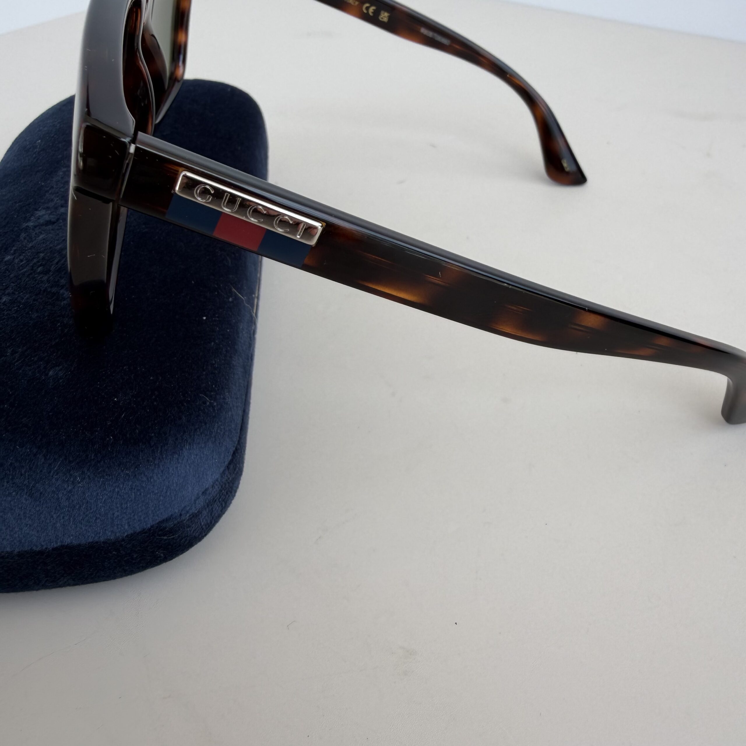 Gucci GG0748S Havana Tortoise Square Sunglasses - Image 3