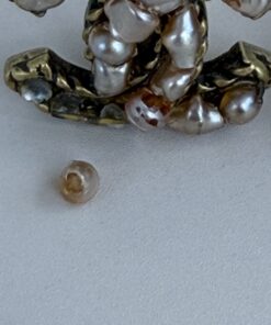Alternative view of Chanel Interlocking CC Baroque Pearl Clip-On Earrings
