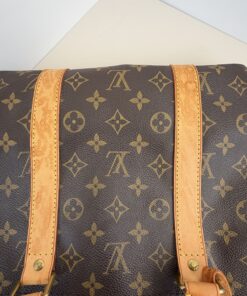 Louis Vuitton Vintage Monogram Keepall 55 Travel Duffle Bag - Image 10