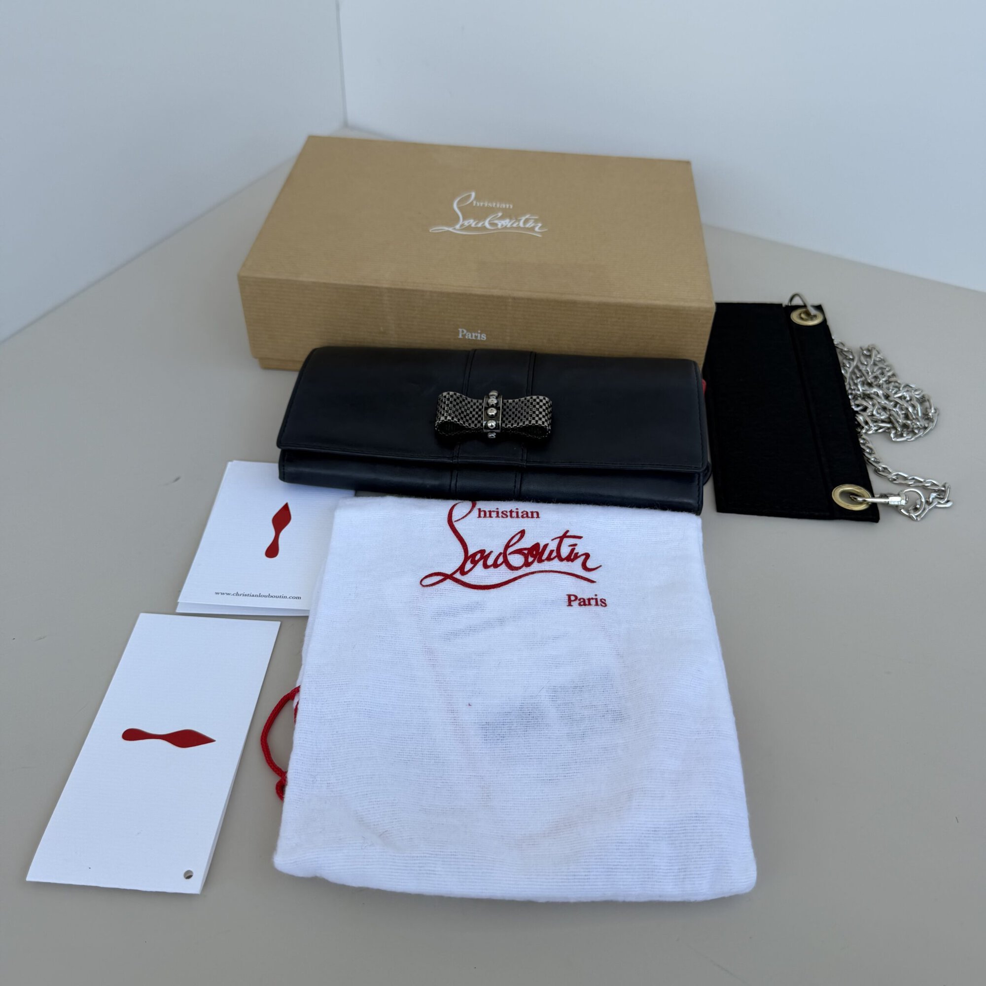 Christian Louboutin Sweet Charity Long Flap Wallet Clutch - Image 2