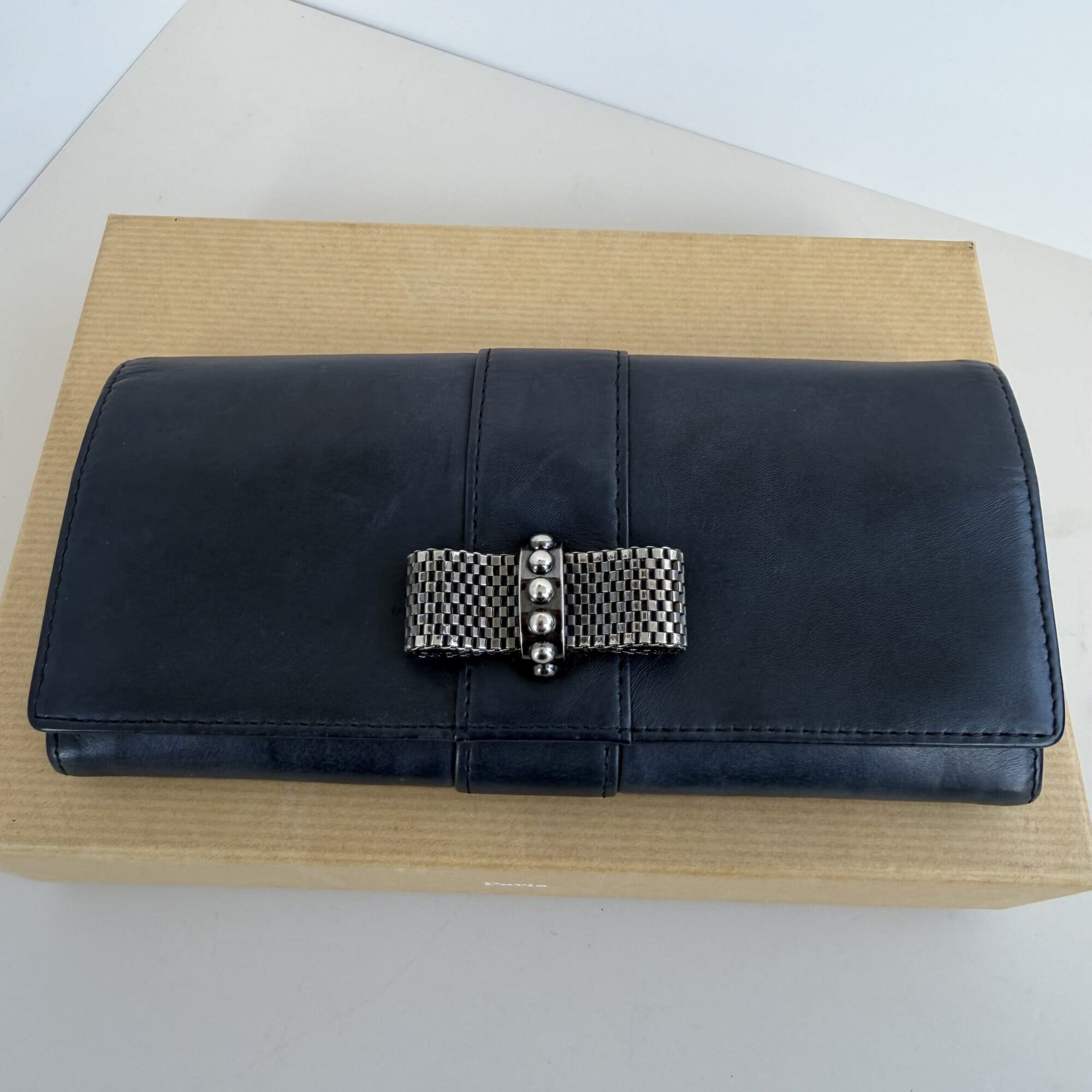 Christian Louboutin Sweet Charity Long Flap Wallet Clutch