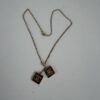 Pre-Owned Authentic Chanel Vintage Coco Mark & No. 5 Moving Pendants Charm Necklace