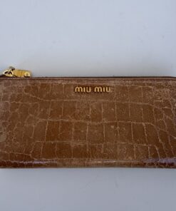 Pre-Owned Authentic Miu Miu St. Cocco Lux Continental Long Wallet