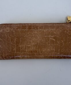 Alternative view of Miu Miu Croc-Embossed Leather L-Shaped Zip Continental Long Wallet