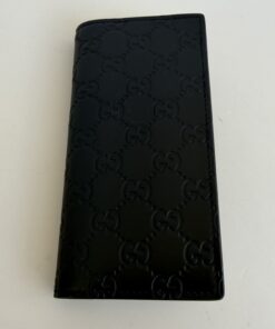 Pre-Owned Authentic Gucci GG Emblem / Guccissima Long Bifold Wallet