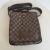 Pre-Owned Authentic Louis Vuitton Brooklyn PM Messenger Bag in the iconic Damier Ebene