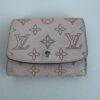 Pre-Owned Authentic Louis Vuitton Monogram Mahina Perforated Leather Iris XS Compact Wallet – Magnolia Pink