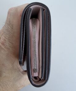 Louis Vuitton Monogram Mahina Perforated Leather Iris XS Compact Wallet – Magnolia Pink - Image 4