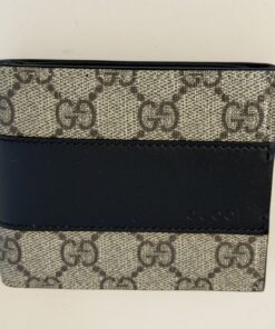 Pre-Owned Authentic Gucci GG Supreme Bi-Fold Wallet