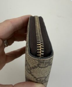 Alternative view of Gucci GG Supreme Interlocking G Zip-Around Wallet