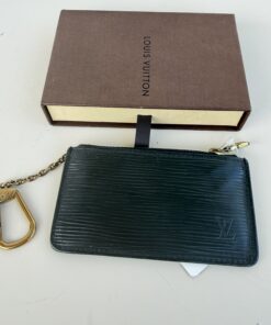 Alternative view of Louis Vuitton Black Epi Leather Pochette Cles Key Pouch