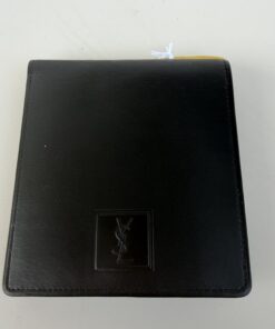 Pre-Owned Authentic Vintage Yves Saint Laurent Black Leather Bifold Wallet