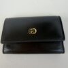 Pre-Owned Authentic Gucci 6-Hook Key Case Tri-Fold Wallet – Black Leather