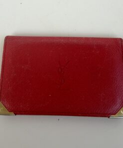 Pre-Owned Authentic Yves Saint Laurent Leather Card Holder Wallet