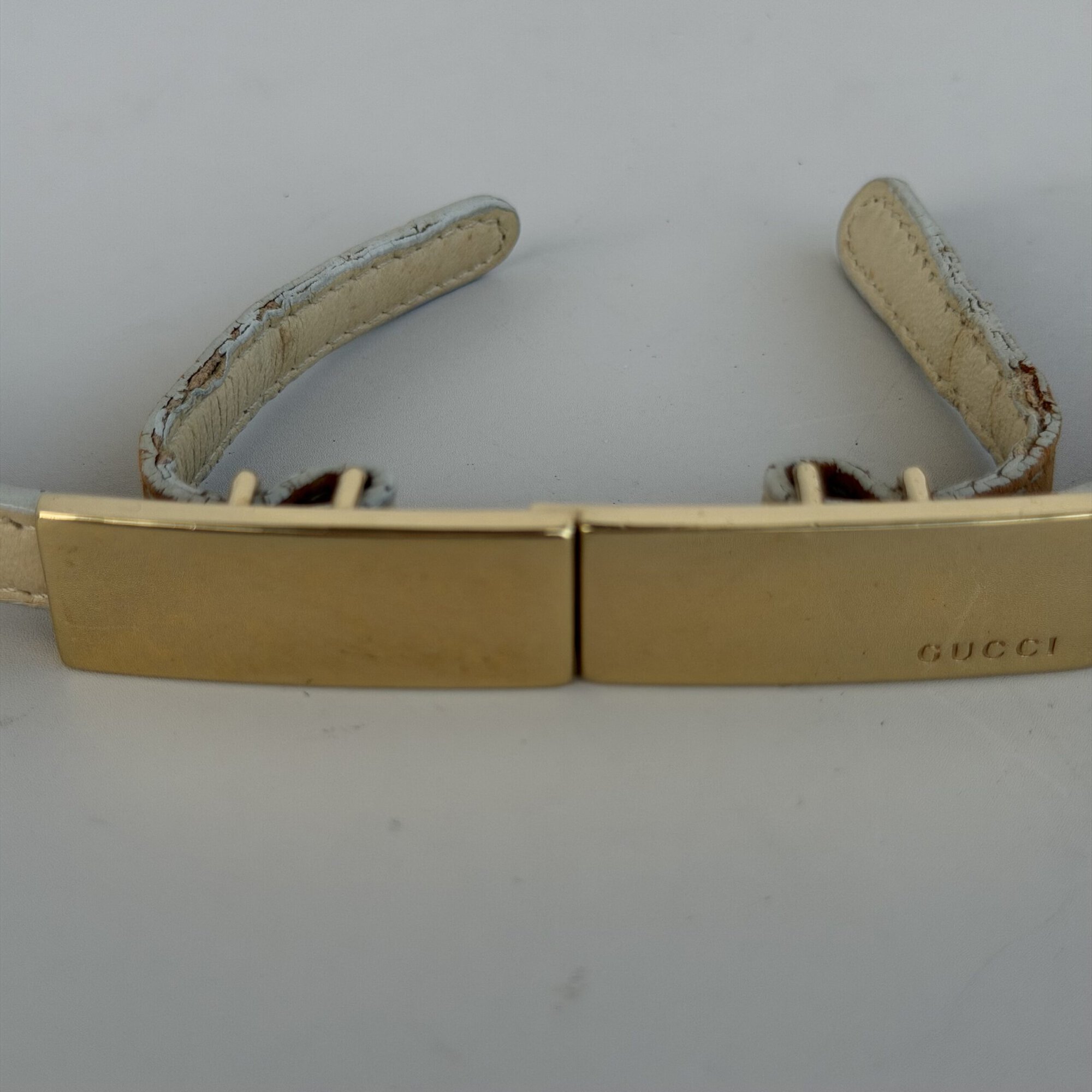 Gucci Skinny Logo Plate Belt image 2