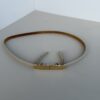 Pre-Owned Authentic Gucci Skinny Logo Plate Belt
