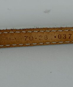 Gucci Size 70/28 Skinny Logo Plaque Leather Belt, additional view 4