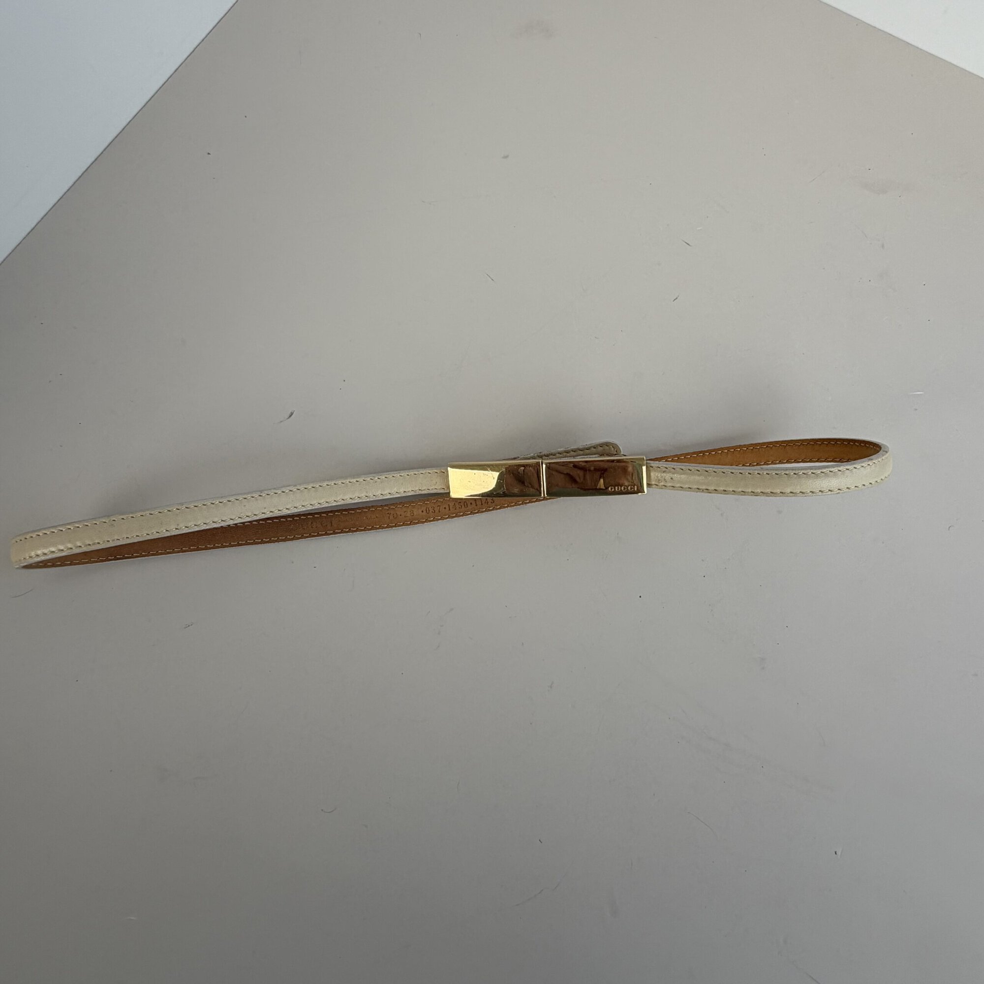 Gucci Skinny Logo Plate Belt image 8