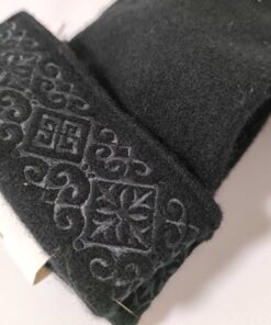Givenchy 4G Emblem Embroidered Wool Knit Winter Gloves - Black NWT - Image 6