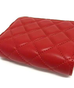 Alternative view of Versace Medusa Quilted Nappa Leather Compact Wallet / Coin Pouch (Model DPDI167S)