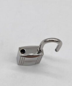 Hermès Palladium-Plated Padlock Cadenas & 2 Keys Set No. 102 Silver Tone - Image 6