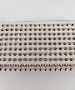 Christian Louboutin Panettone Spiked Zip-Around Wallet in striking white leather with Box